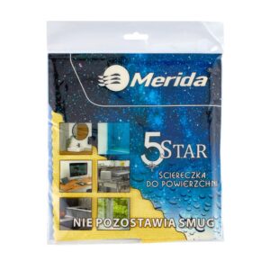 Ściereczka z mikrowłókna powlekanego poliuretanem MERIDA 5 STAR żółta