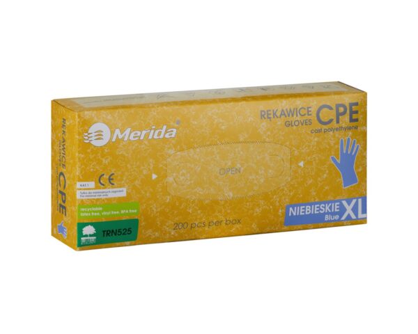 Rękawice hybrydowe antypoślizgowe niebieskie, opakowanie 200 szt., rozmiar XL