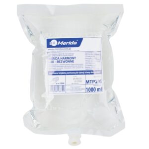 Mydło w pianie MERIDA HARMONY LUX BEZWONNE, jednorazowy wkład 1000 ml, bez zapachu