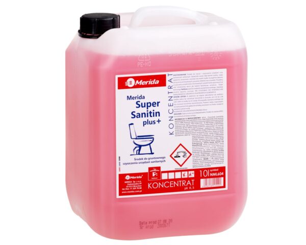 MERIDA SUPER SANITIN PLUS środek do gruntownego czyszczenia urządzeń sanitarnych, kanister 10 l