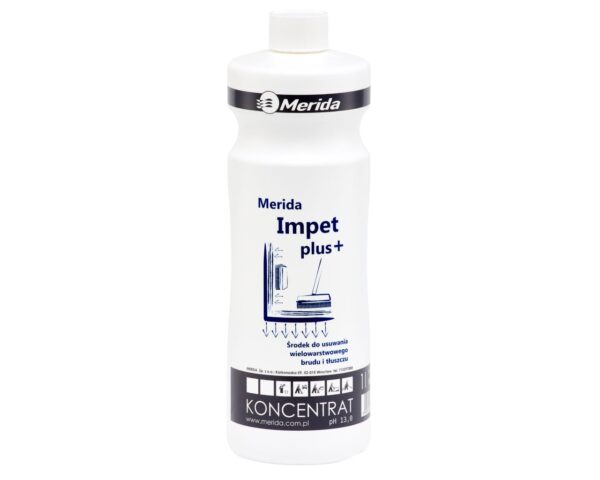 MERIDA IMPET PLUS środek do usuwania wielowarstwowego brudu i tłuszczu, butelka 1 l MERIDA IMPET PLUS środek do usuwania wielowarstwowego brudu i tłuszczu, butelka 1 l