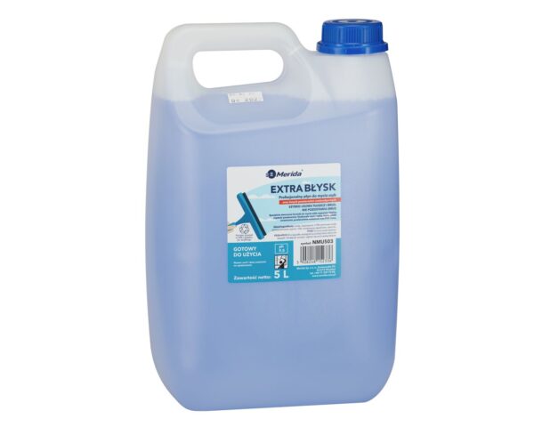 MERIDA EXTRA BŁYSK, profesjonalny płyn do czyszczenia powierzchni wodoodpornych, kanister 5 l