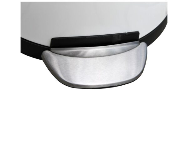 Kosz pedałowy TOP SILENT LUNA, pojemność 12 l, metalowy, biały Kosz pedałowy TOP SILENT LUNA, pojemność 12 l, metalowy, biały