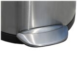 Kosz pedałowy TOP SILENT LUNA, pojemność 8 l, stal matowa