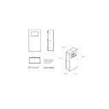 Wnękowy kosz na odpady, otwarty MERIDA DRAGON, stal matowa