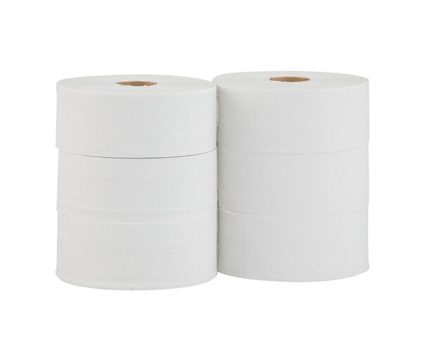 Papier toaletowy MERIDA OPTIMUM, biały, średnica 23 cm, długość 210 m, dwuwarstwowy, zgrzewka 6 szt., ECOLABEL Papier toaletowy MERIDA OPTIMUM, biały, średnica 23 cm, długość 210 m, dwuwarstwowy, zgrzewka 6 szt., ECOLABEL