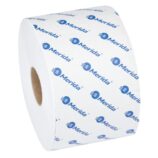 Papier toaletowy MERIDA OPTIMUM, biały, średnica 13,5 cm, długość 68 m, dwuwarstwowy, worek 18 szt., ECOLABEL