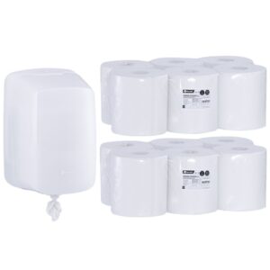 Pojemnik na ręczniki w roli MERIDA HARMONY za 50 zł netto przy zakupie 2 opakowań ręczników w roli MERIDA ECONOMY CENTER PULL MAXI REB701 (12 x 320 m = 3 840 m)