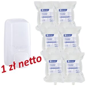 Dozownik mydła w pianie MERIDA HARMONY za 1 zł netto przy zakupie 6 wkładów z mydłem MERIDA HARMONY LUX BEZWONNE