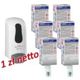 Dozownik płynu dezynfekcyjnego MERIDA ONE biały za 1 zł netto przy zakupie 6 wkładów z płynem MERIDA POLANA DDR+