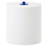 Ręczniki papierowe w roli z adaptorem MERIDA CLASSIC AUTOMATIC MAXI, białe, średnica 19,5 cm, długość 250 m, jednowarstwowe, karton 6 rolek