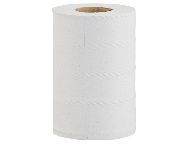 Ręczniki papierowe w roli MERIDA OPTIMUM MINI, białe, średnica 13,5 cm, długość 60 m, dwuwarstwowe, zgrzewka 12 szt., ECOLABEL Ręczniki papierowe w roli MERIDA OPTIMUM MINI, białe, średnica 13,5 cm, długość 60 m, dwuwarstwowe, zgrzewka 12 szt., ECOLABEL