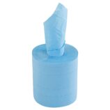 Ręczniki papierowe w roli MERIDA TOP CENTER PULL MAXI, niebieskie, średnica 18,4 cm , długość 160,1 m, dwuwarstwowe, zgrzewka 6 rolek