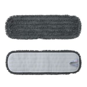 Mop z rzepem STANDARD, mikrowłókno, 47 X 13 cm, szary