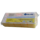 Zmywak profesjonalny nierysujący do delikatnych powierzchni, pianka żółta, fibra biała, opakowanie 10 szt.