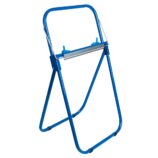 Stojak na przemysłowe czyściwa w rolach, metalowy, niebieski
