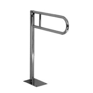 Poręcz uchylna łukowa 600 mm, montowana do podłogi