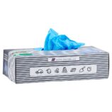 Rękawice winylowo - nitrylowe, niebieskie, rozmiar XL, opakowanie 100 szt.