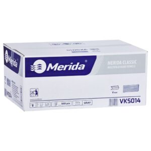 Ręczniki papierowe MERIDA CLASSIC, szare, jednowarstwowe, 5000 szt.