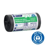 Worki na śmieci 35 l, MERIDA OPTIMUM BLUE ANGEL, czarne, 50x60 cm, rolka 50 szt.