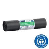 Worki na śmieci 160 l, MERIDA OPTIMUM BLUE ANGEL, czarne, 90x110 cm, rolka 25 szt.