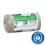 Worki na śmieci 70 l, MERIDA OPTIMUM BLUE ANGEL, bezbarwne, 60x90 cm, rolka 50 szt.