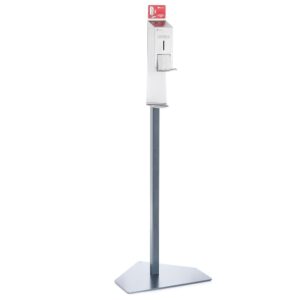 Stojak do dezynfekcji rąk z dozownikiem z przyciskiem łokciowym MERIDA STELLA