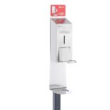 Stojak do dezynfekcji rąk z dozownikiem z przyciskiem łokciowym MERIDA STELLA