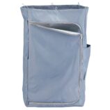 Worek z tworzywa sztucznego 120 l, zapinany na zamek, szary