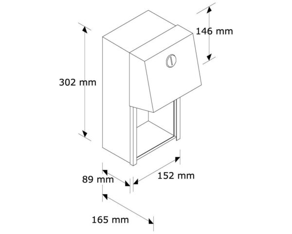 NATYNKOWY POJEMNIK TRADITIONAL NA 2 ROLKI ZWYKŁEGO PAP. TOALETOWEGO MATOWY NATYNKOWY POJEMNIK TRADITIONAL NA 2 ROLKI ZWYKŁEGO PAP. TOALETOWEGO MATOWY
