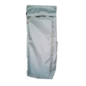 Worek z tworzywa sztucznego 90 l, zapinany na zamek, szary