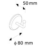 WIESZAK OKRĄGŁY MATOWY